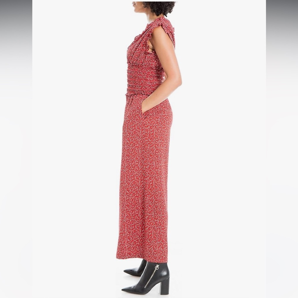 Max Studio Ruffle Jumpsuit. Size Large - Picture 6 of 10